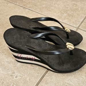 Juicy platform Wedge flip flops
